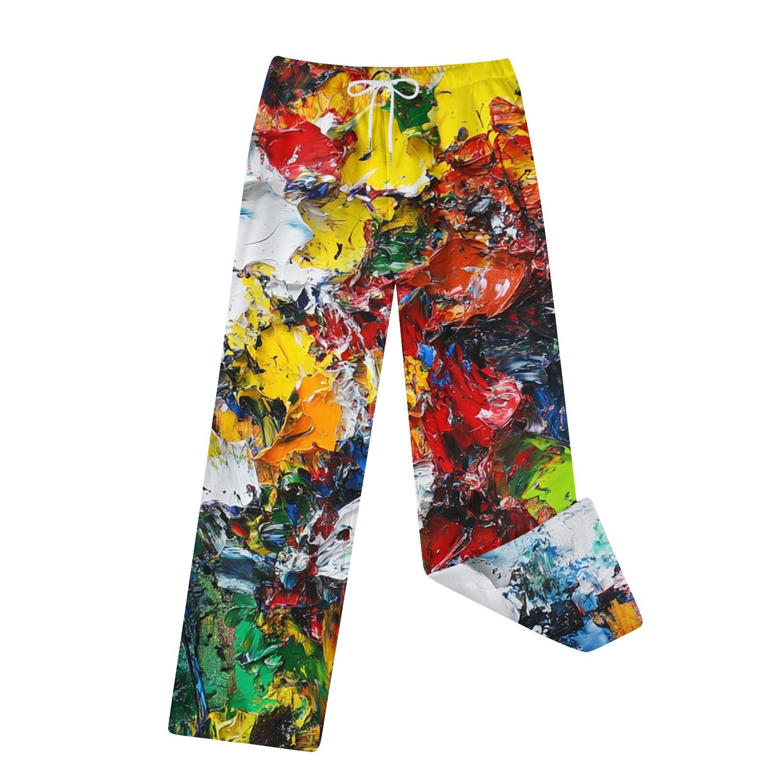 

Женские зимние модные прямые плюшевые утолщенные брюки с завязками и карманами XL жёлтый