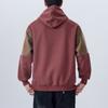 Design Sense Contrasting Color Splicing Heavy American Sweater Men'S Loose Large Size Trendy Couple Hoodie