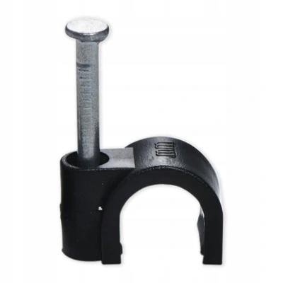 Flop Round Cable Holder O 6 Black
