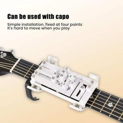 Aide à l'accordage de guitare Presseur d'accords à une touche Outil d'apprentissage de la guitare Entraîneur d'accords de guitare Aide à la pratique pour les débutants amateurs de guitare