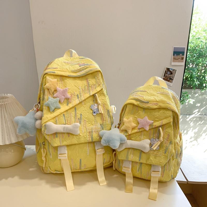 New Schoolbag Female Students Korean High School Students Junior High School Students Shoulder Bag Cute Large Capacity High Value Backpack