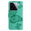 For Xiaomi 15 Wallet Case Floral Butterfly Imprinted Leather Phone Cover Stand