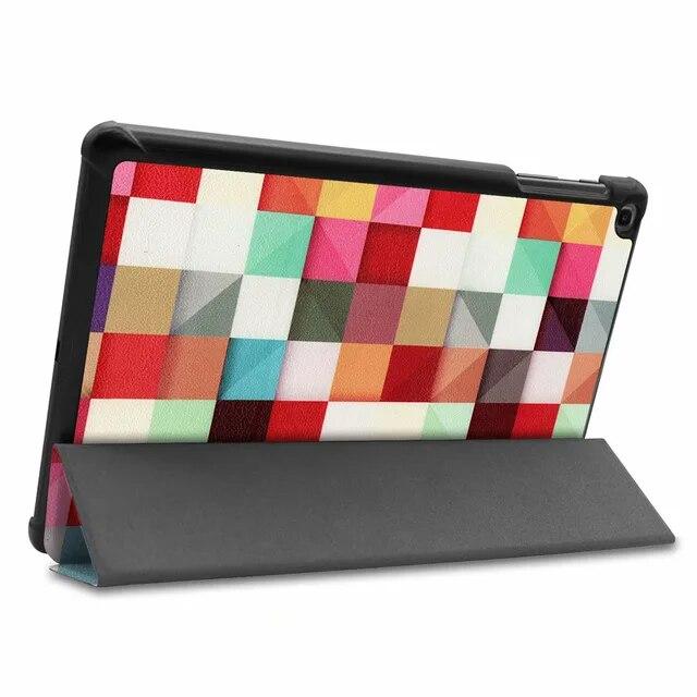 Pouzdro pro Samsung Galaxy Tab A 10.1 2019 Pouzdro T510 / T515 Ultra Slim Kožený magnetický stojánek Kryt SM-T510 SM-T515 Funda Capa