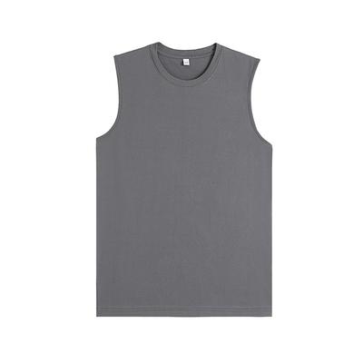 Men's Sleeveless T Shirt Summer Fashion Solid O Neck Sleeveless T Shirt Men Cotton Casual Loose Street Top Tees