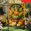 2D Flat, 2D FlatAutumn Welcome Thanksgiving Pumpkin Garden Flag_4 (1)- Outdoor Garden Flag Double-sided Home Decoration Courtyard Decoration Outdoor D