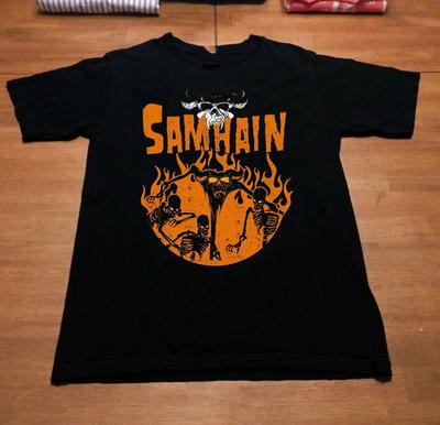 Camiseta de Fuego de la Banda Danzig Samhain Tops Camiseta Talla Completa S-4XL