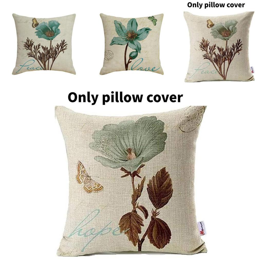 Fronha de Borboleta Floral Para Decoração de Sala de Estar Com Material de Poliéster Para Uso Doméstico