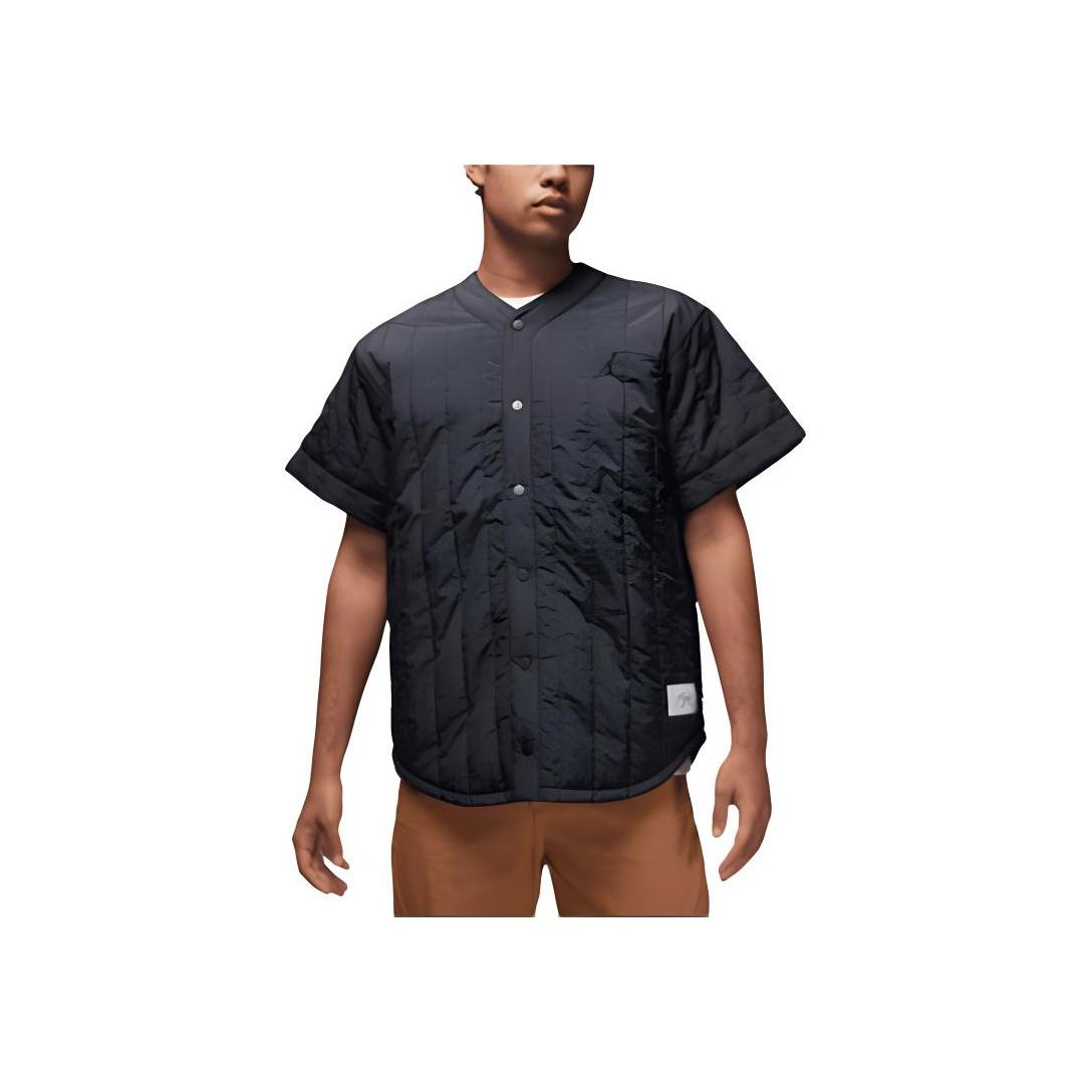 

Jordan Flight Heritage Solid Color Round Neck Snap Short Sleeve Vest Unisex Vests Black FN4601-045 S