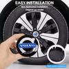 4 Stück Auto Radnabenkappen Nabenkappe Emblem Auto Zubehör für XC90 XC60 V50 S60 V70 V60 V40 S90 olestar AWD XC40 S80 T6