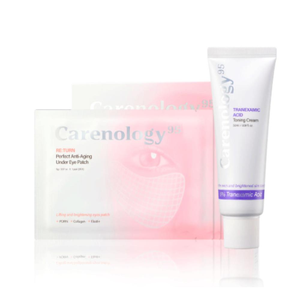 Carenology Toning & Blemish Boosting Set (Toning Cream 50ml + Eye Patch)