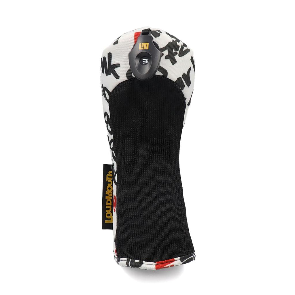 Loudmouth Fairway Wood Headcover Big Words LM-HC0020/FW (409 White)