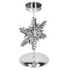 Świecznik Glamour Srebrny Na Tealight Śnieżynka