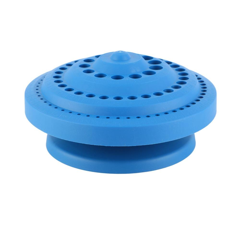 1-13mm Diameter Drill Bit Organizer Stand Round Shape Rotary Tool Bit Holder Household Use