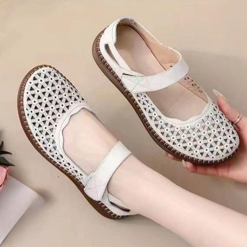 

Сандалии Дышащие Мягкая подошва Повседневные Кроксы Перфорированные Противоскользящие Пляжная обувь 39 бежевый