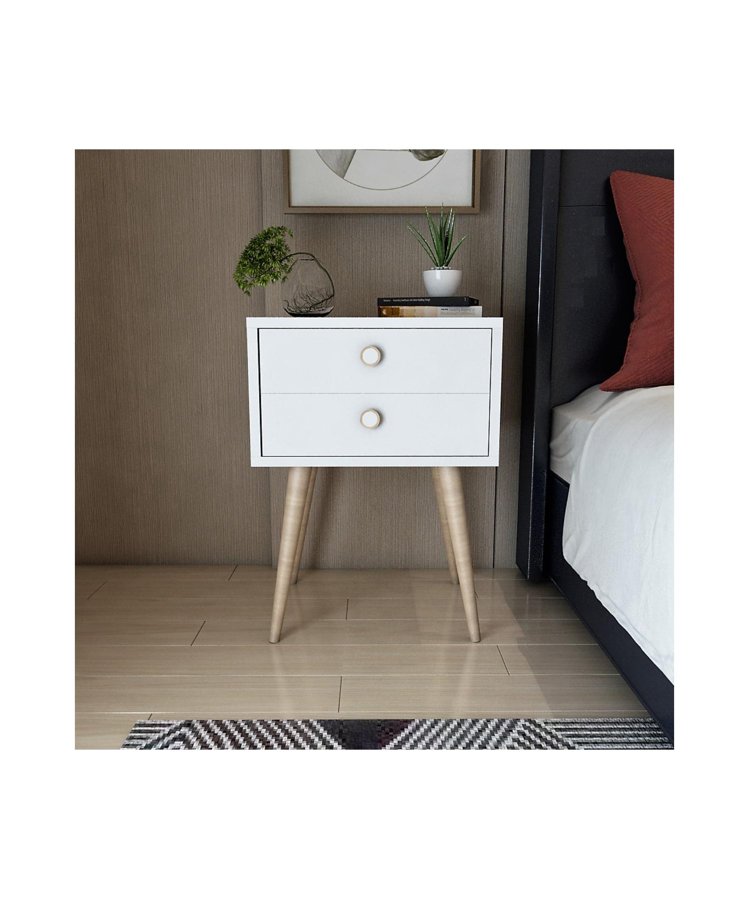 

Flora Neva Тумбочка с двумя ящиками (БЕЛЫЙ)