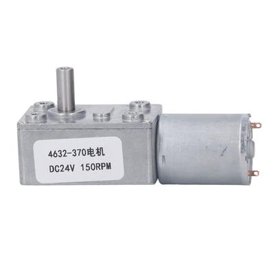 DC Worm Gear Motor Self Locking Brass Coil Aluminum Alloy Shell Speed Reduction Geared Motor DC24V