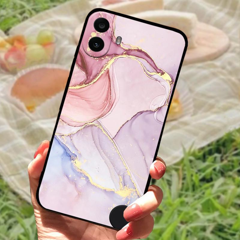 For Nothing CMF Phone 1 Case Soft Silicone Anti-fall Shockproof Black Bumper Coque Protective Cover For Nothing CMF Phone1 Capa