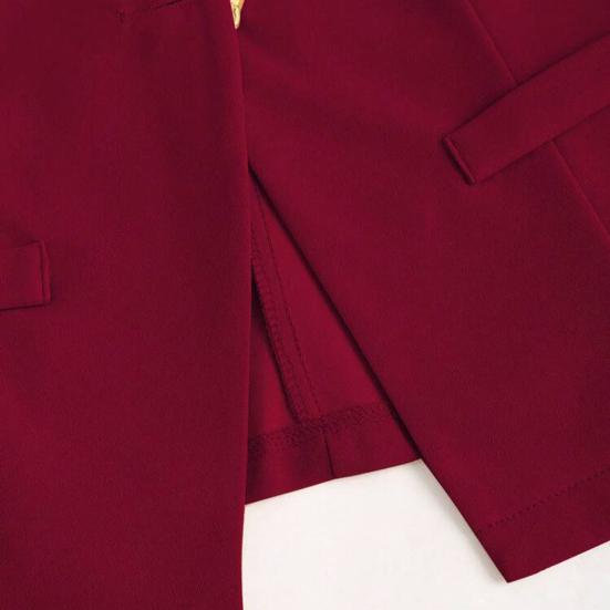 Dámské blejzrové šaty vestového střihu elegantní business bez rukávů oblekové vesta ležérní na knoflíky do kanceláře