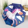 1pc Unicorn Fantasy Night Sky Umbrella with Plastic Handle,Suitable for All Seasons UmbrellaPT441