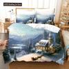 Oil Painting Van Gogh Star Sky Bedding Set Queen King Size Bedroom Decor Quilt Cover Pillowcase 2/3 Pcs Bed Linen Home Textile