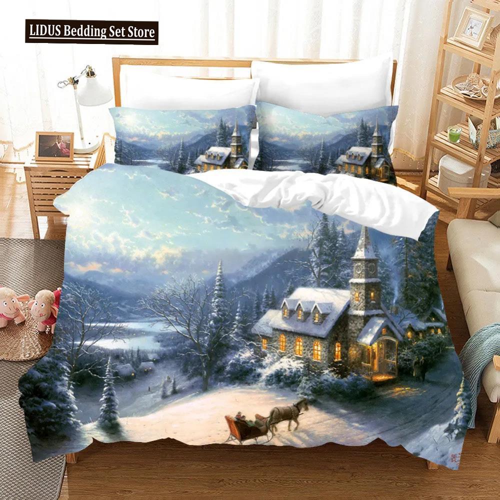 Oil Painting Van Gogh Star Sky Bedding Set Queen King Size Bedroom Decor Quilt Cover Pillowcase 2/3 Pcs Bed Linen Home Textile