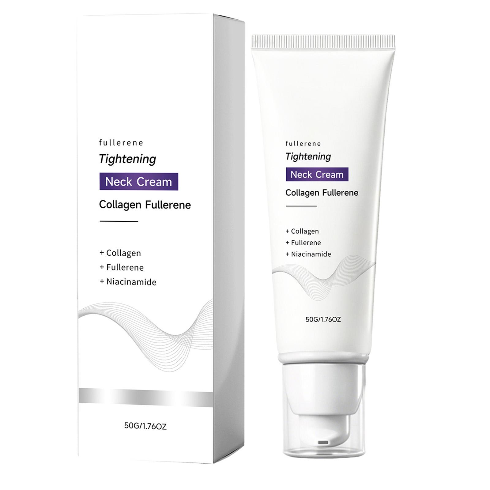 Collagen Fullerene Neck Cream Tightening Formula with Niacinamide and Fullerene for Moisturizing and Firming Skin 50g Skincare Product one size