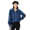 Women's Plus Velvet Denim Shirt - Casual Autumn & Winter Outerwear
