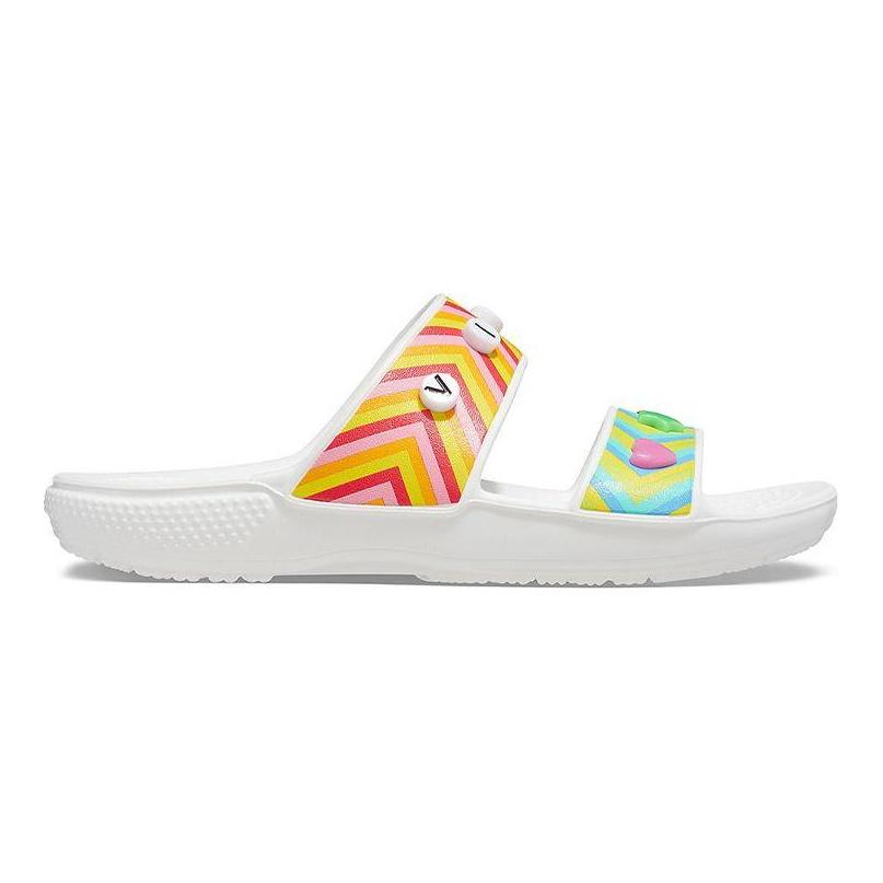 Crocs Classic Sport Clogs Unisex Footwear White Multicolor 206985-94S