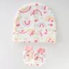 3 Set Baby Bonnet Hat Feature Foldable Cuff with Mittens Cotton Fabric Gentle On Skin Multiple Color Available