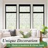 Frosted Window Privacy Film UV Blocking Static Cling Non-Adhesive, Cross Pattern Decorative Cover for Glass Door Home Office
