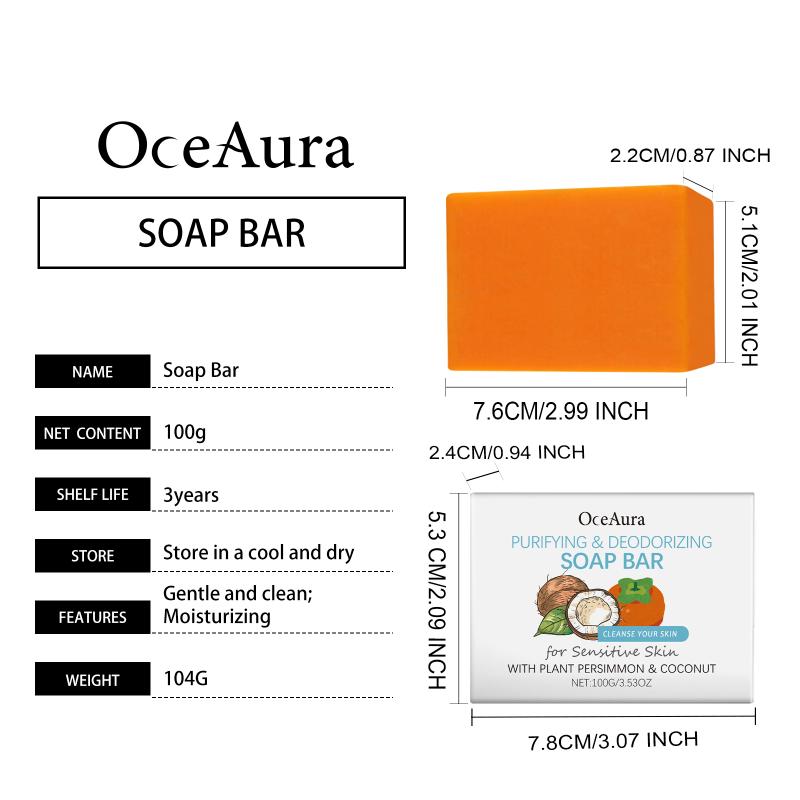 Oceaura Gentle Cleansing Nourishing Soap Refreshing Comfort Firming Smooth Moisturizing Skin Care Cleansing Bar