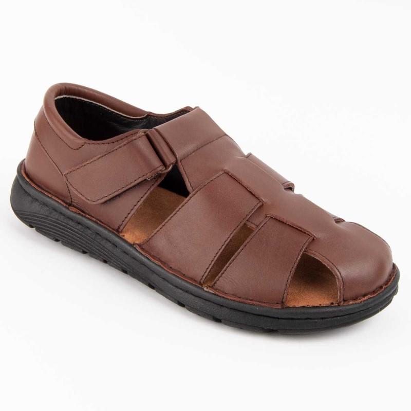 Sandalia De Piel Para Hombre. Purapiel Beira7 102730