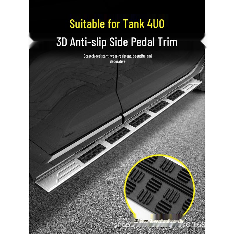 Anti-Slip Side Step Stickers & Door Sill Protectors for Tank 400Hi4t Modification.
