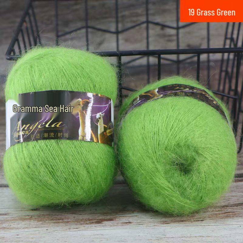 Angola Fine Mohair Yarn for Hand Knitting - Medium Fine Wool Yarn