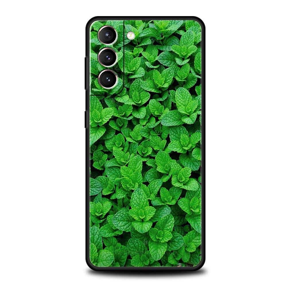 Lucky Grass Phone Case For Samsung Galaxy S24 S23 S22 S20 Ultra S21 FE 5G S10 S9 Plus S10E S8 Soft Silicone Cover