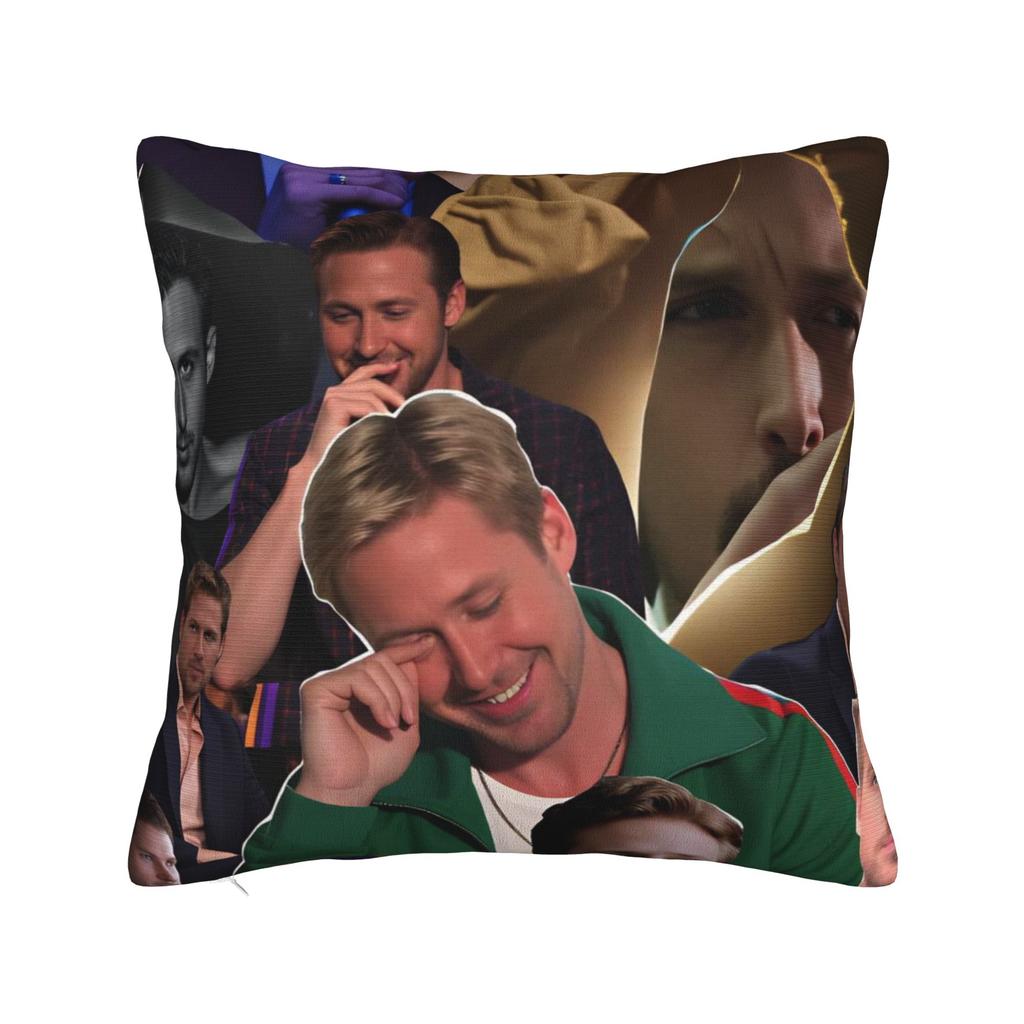 Ryan Gosling Collage Pillowcases Cute Funny Pillow Case For Office Car Home Decor Soft Pillow Cover