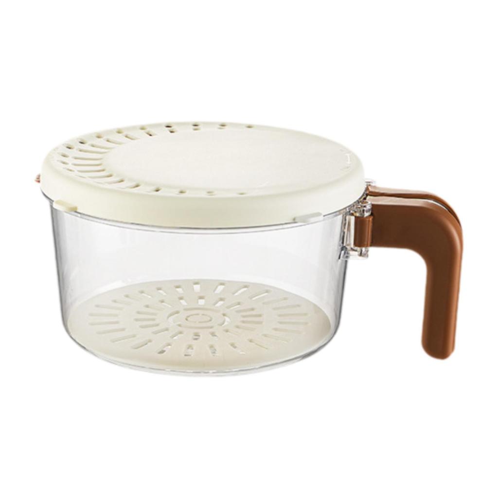 Draining Basket Home Use with Handle Reusable Kitchen Vegetable Basket Keeper Container for Grapes Vegetables Strawberry Fruits