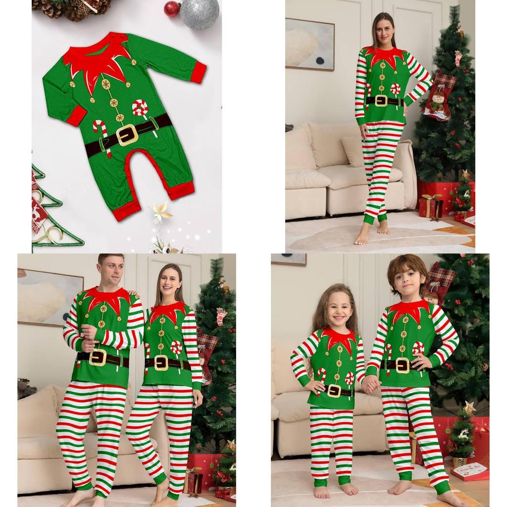 Charming Holiday Themed Family Pajama Set For Kids And Adults Featuring Letter Design