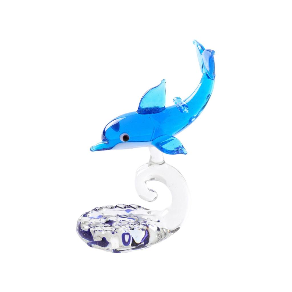 Dolphin Statue Cabinet Collectible Living Room Present Decors Home Office Bedroom Desk Figurine Decoration Dolphin Miniature