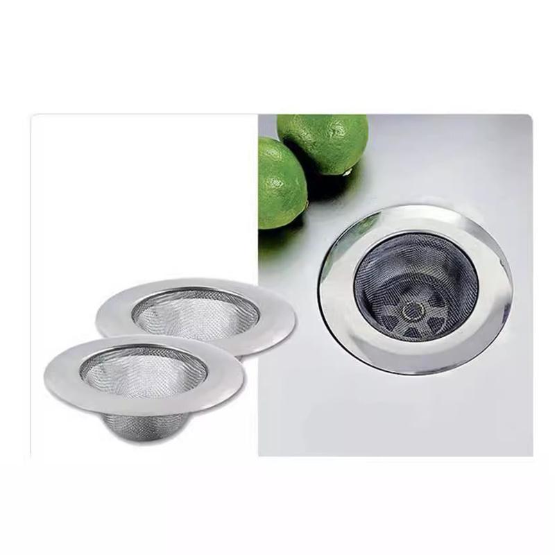 Stainless Steel Kitchen Sink Strainer Drain Filter for Sink Dishwashing Basin Food Waste Catcher Anti-Clog Mesh Basket Universal Fit