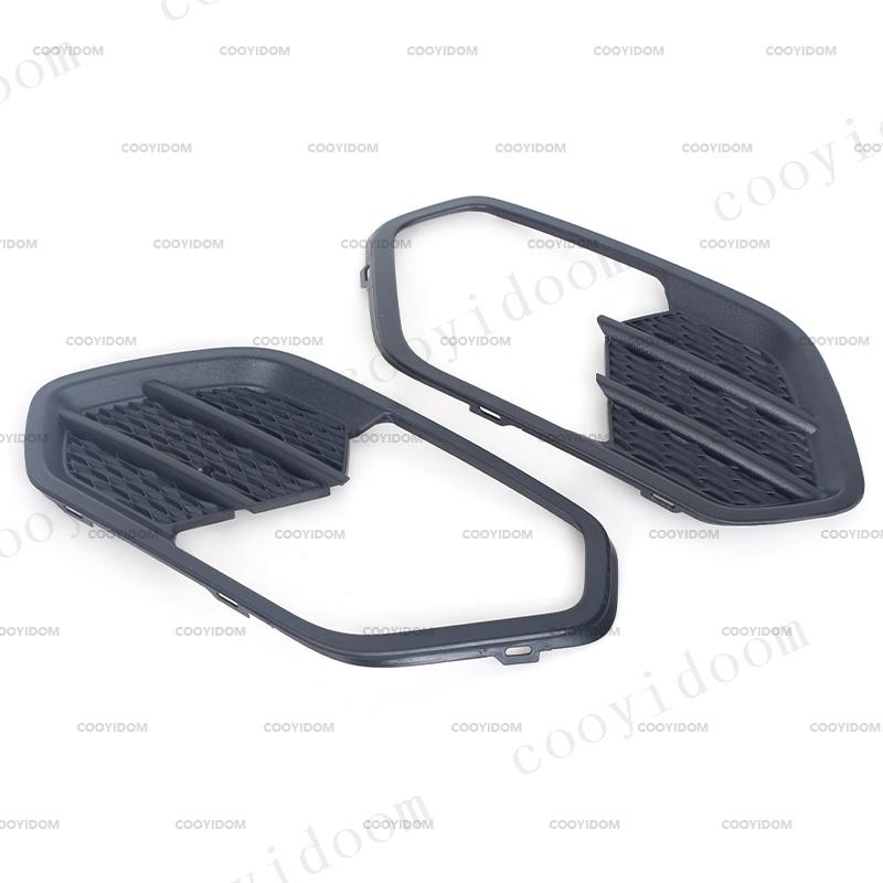 Car Front Bumper Fog Light Lamp Frame Grille Cover For Ford Escape Kuga 2017 2018 2019 Chrome Front Fog Light Trim Cover