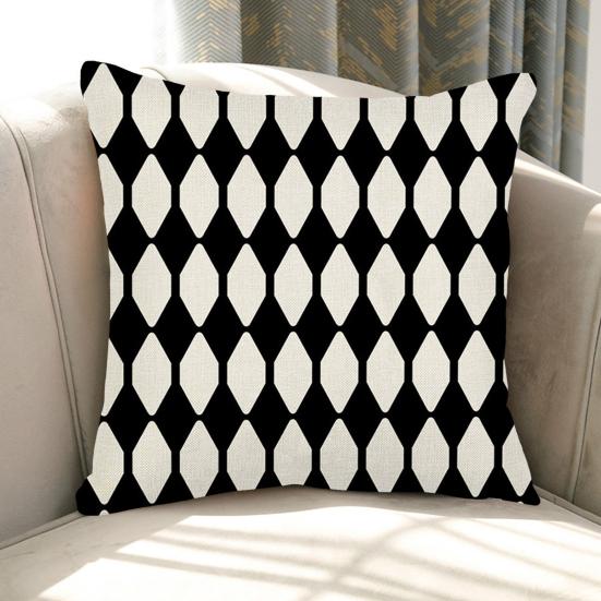 Printed Pillow Cover Geometric Pattern Resistant Decoration Non-Fading Washable Pillowcase Wear Couch Cushion Cover