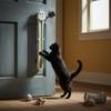 Automatic Flying Rope Cat Toy Complimentary Installation Electronic String