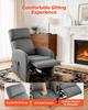 Power Lift Recliner Chair, Electric Lift Chair for Elderly, Infinite Position Adjustment, Linen Fabric, High-Resilience Foam, with Side Pockets,