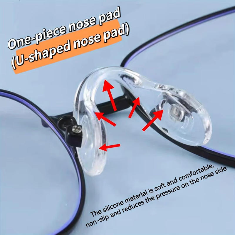 Glasses Nose Holder Universal Airbag Silicone Nose Bridge Frame Anti Slip Support Blade With Screwdriver Accessory
