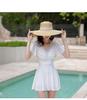 Women's Black One-Piece Skirt Swimsuit 2025 - Summer Conservative Swimwear, Sweet Slimming Design with Belly Coverage.