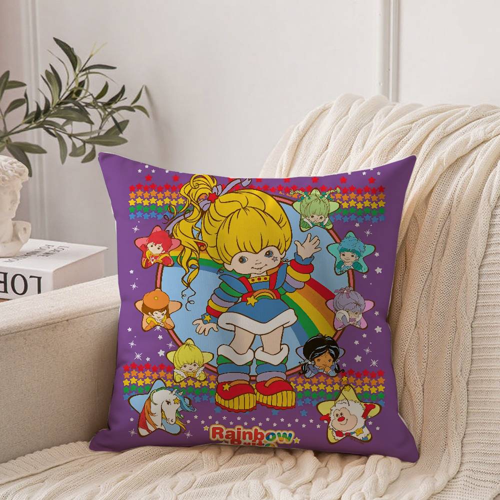 Cute R-Rainbows B-Brite Pillow Case Home Decor Throw For Sofa Bed Car Room Decor Gift Idea