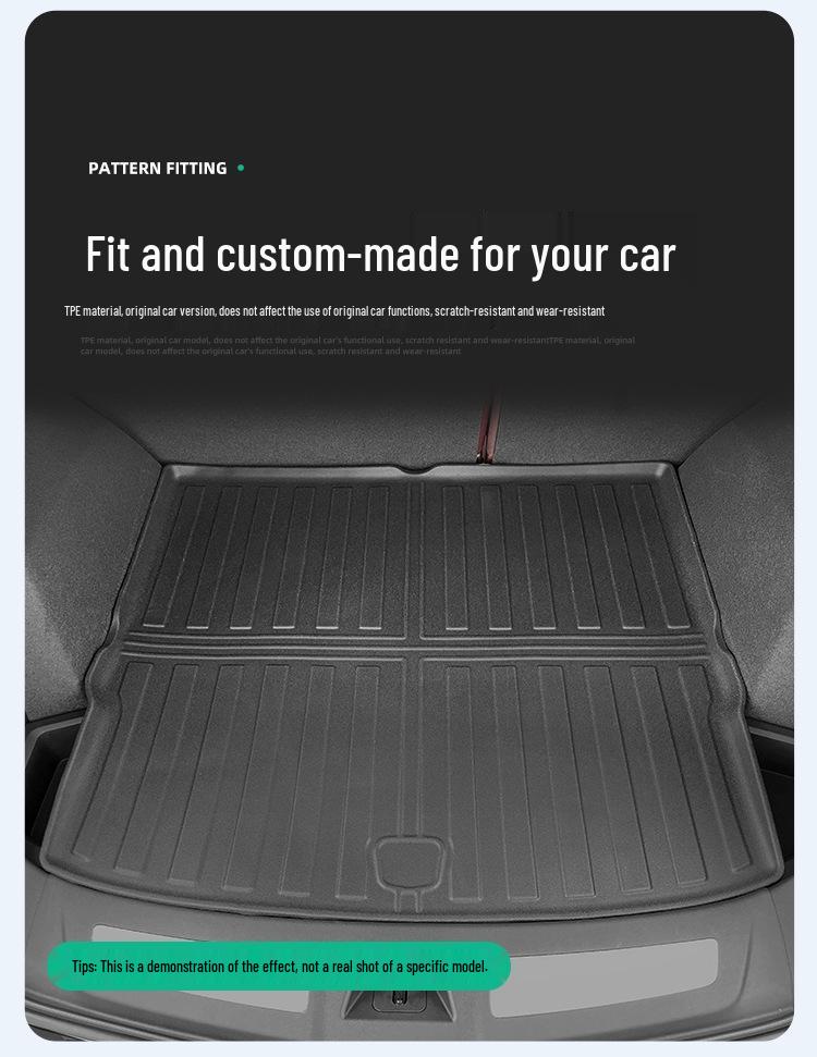 Galaxy M9 Trunk & Seat Back Mat: Fits 25 Models, TPE Material, Anti-Dirt Protection