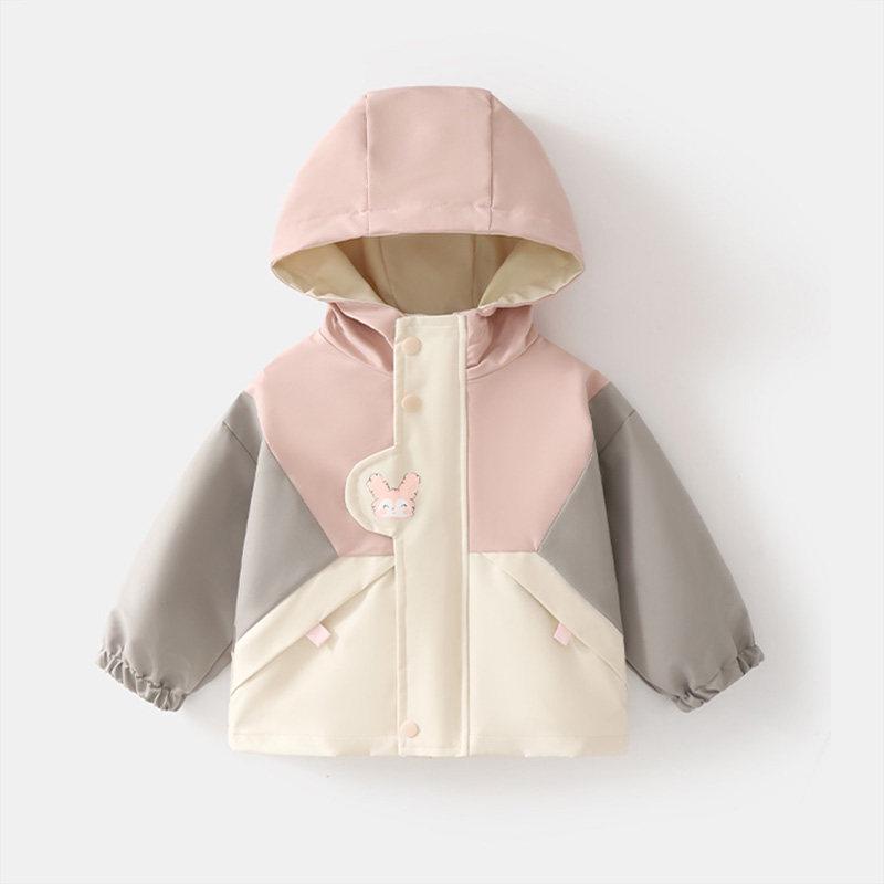 Jingqi Kids' Waterproof 3-in-1 Insulated Windbreaker with Hood for Boys and Girls - Fall/Winter.