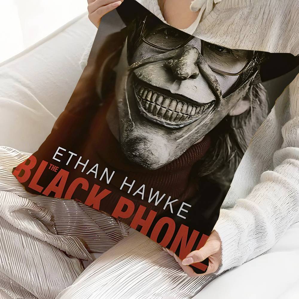 Horror Movie TThe Black Phone Cushion Cover Inches Farmhouse Decor Home Throw Pillow Covers For Couch Decorations